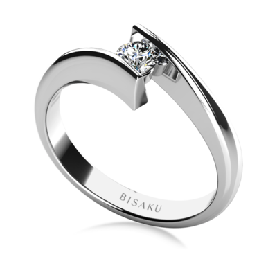 Engagement ring white gold Fessa
