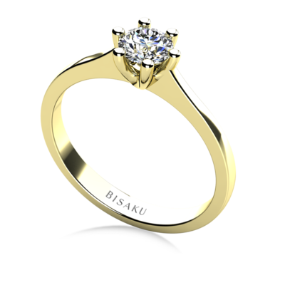 Engagement ring yellow gold Viola