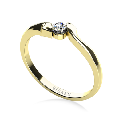 Engagement ring yellow gold Alia