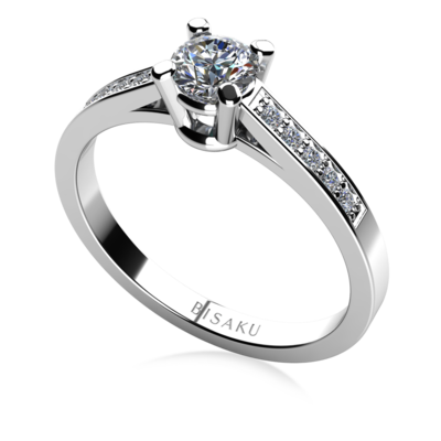 Engagement ring white gold Corine