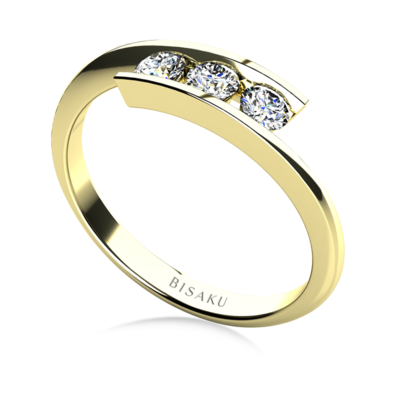Engagement ring yellow gold Selene