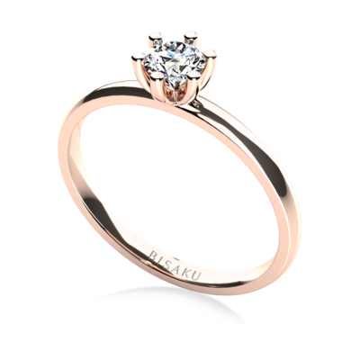 Engagement ring rose gold Caira