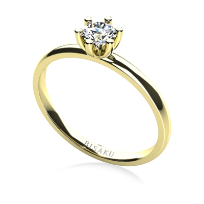 Engagement ring yellow gold Caira