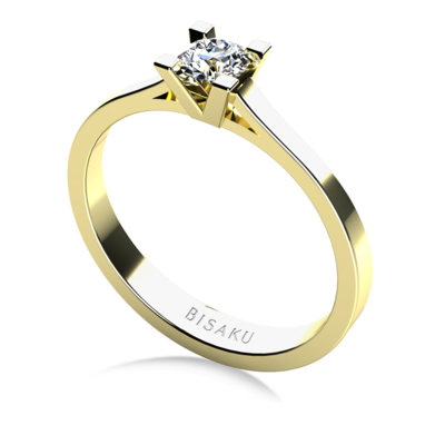 Engagement ring yellow gold Zyla