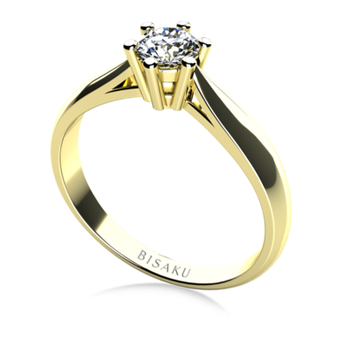 Engagement ring yellow gold Serah