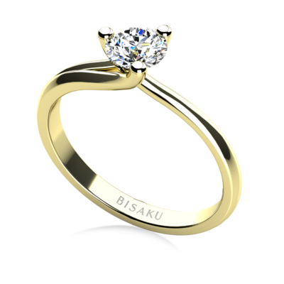 Engagement ring yellow gold Jia