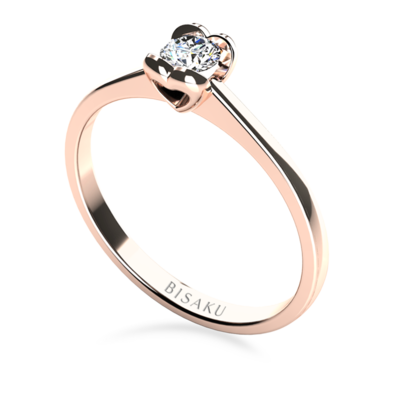 Engagement ring rose gold Nia