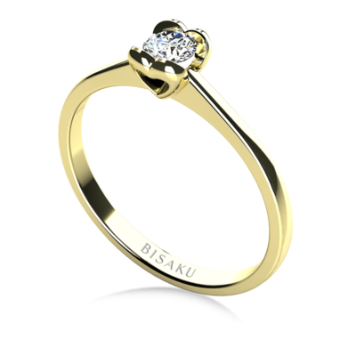 Engagement ring yellow gold Nia
