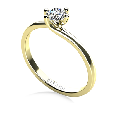 Engagement ring yellow gold Rosalie