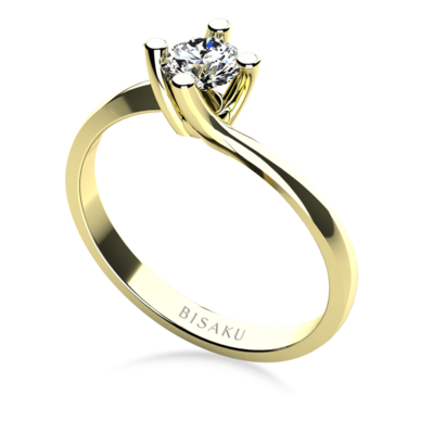 Engagement ring yellow gold Azaela