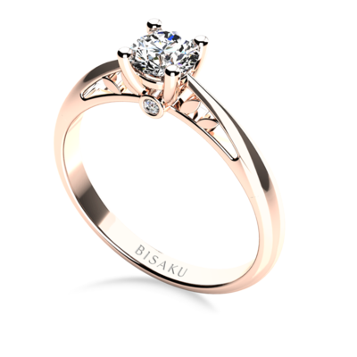 Engagement ring rose gold Elora