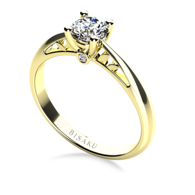 Engagement ring yellow gold Elora