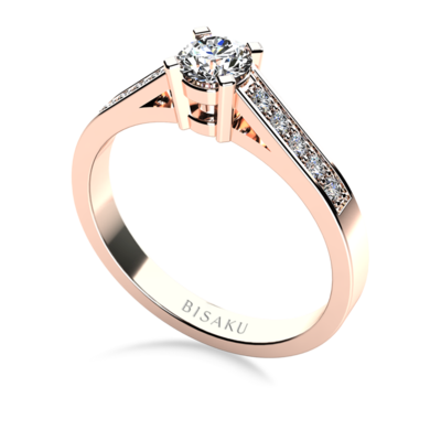 Engagement ring rose gold Tia