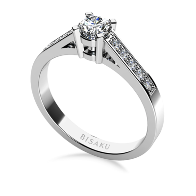 Engagement ring white gold Tia
