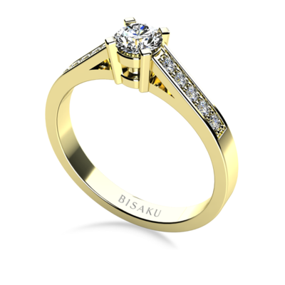 Engagement ring yellow gold Tia