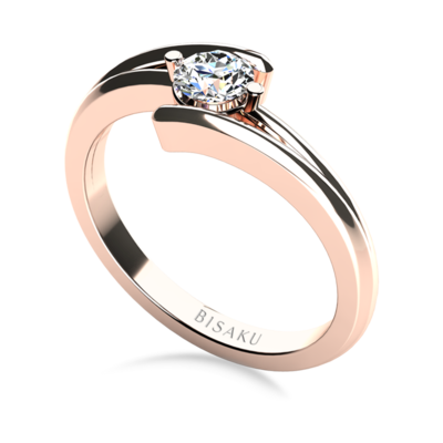 Engagement ring rose gold Emory
