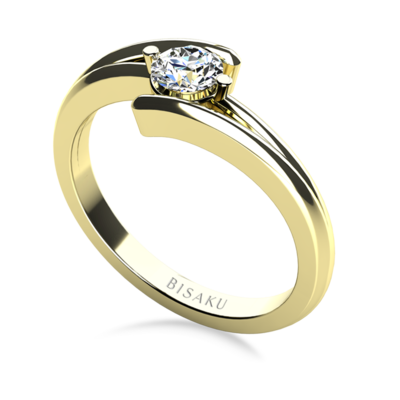 Engagement ring yellow gold Emory