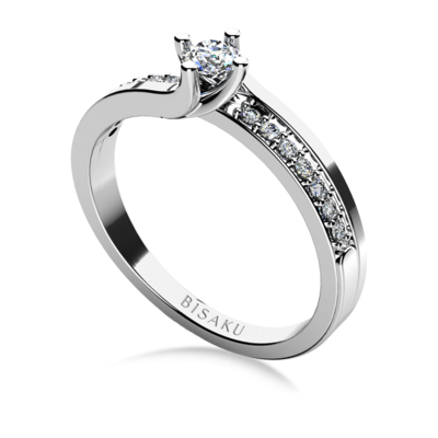 Engagement ring white gold Jasmine
