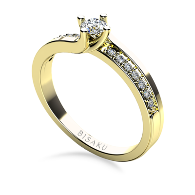 Engagement ring yellow gold Jasmine