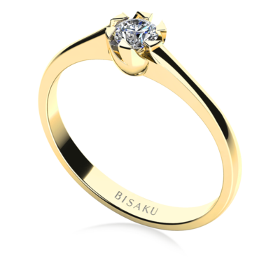 Engagement ring yellow gold Tessa