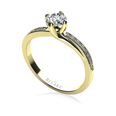 Engagement ring yellow gold Amaris