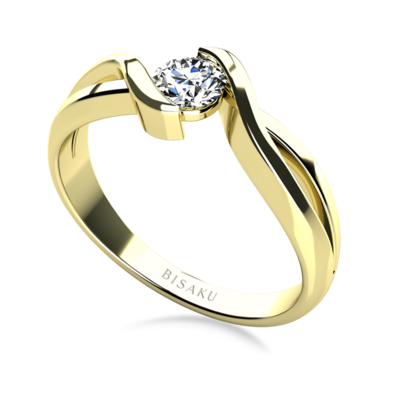 Engagement ring yellow gold Anais