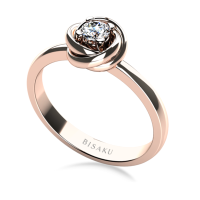 Engagement ring rose gold Rosa