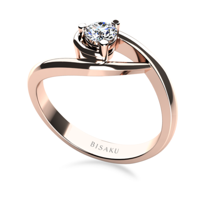 Engagement ring rose gold Bella