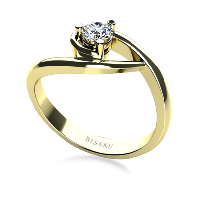 Engagement ring yellow gold Bella
