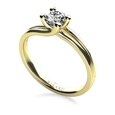 Engagement ring yellow gold Freya