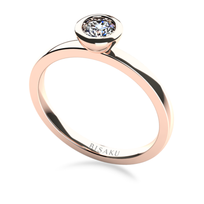 Engagement ring rose gold Lana