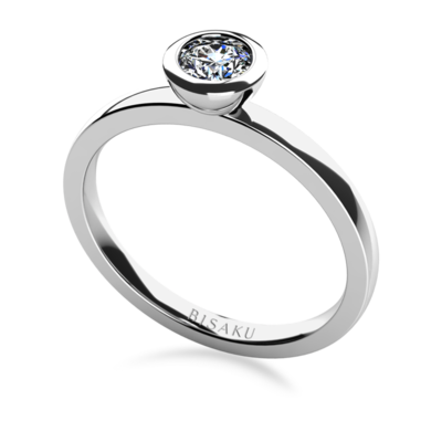 Engagement ring white gold Lana