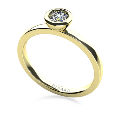 Engagement ring yellow gold Lana