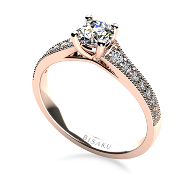 Engagement ring rose gold Saorise