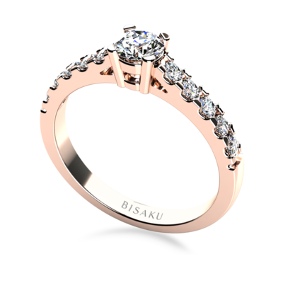 Engagement ring rose gold Alba