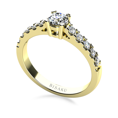 Engagement ring yellow gold Alba