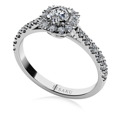 Engagement ring white gold Elsie
