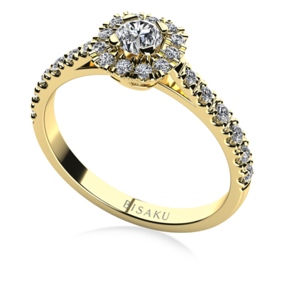 Engagement ring yellow gold Elsie