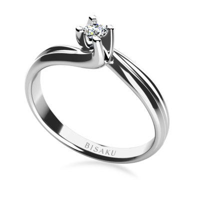 Engagement ring white gold Liora