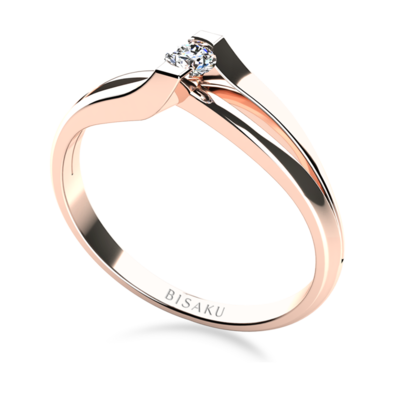 Engagement ring rose gold Selin