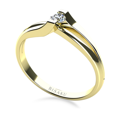 Engagement ring yellow gold Selin