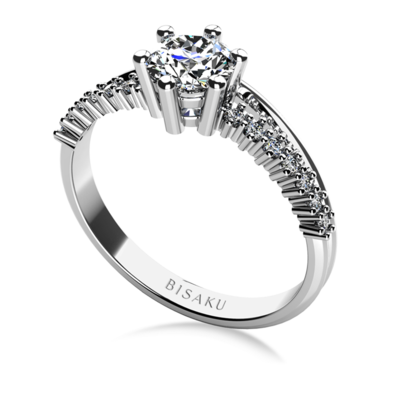 Engagement ring white gold Brielle