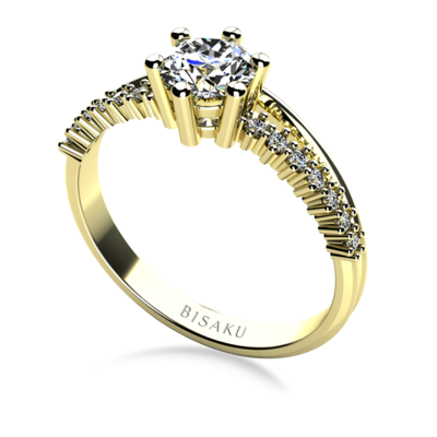Engagement ring yellow gold Brielle