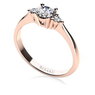 Engagement ring rose gold Ema