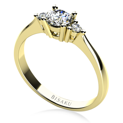 Engagement ring yellow gold Ema