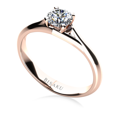 Engagement ring rose gold Agnes