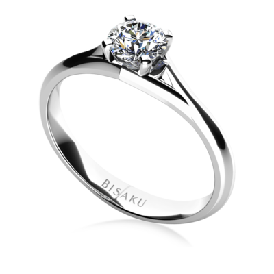 Engagement ring white gold Agnes