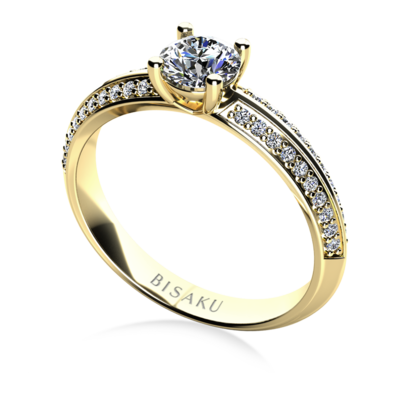 Engagement ring yellow gold Mirabel