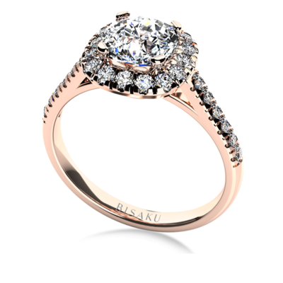 Engagement ring rose gold PoetRing
