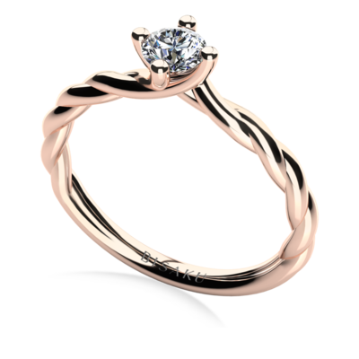 Engagement ring rose gold Lara